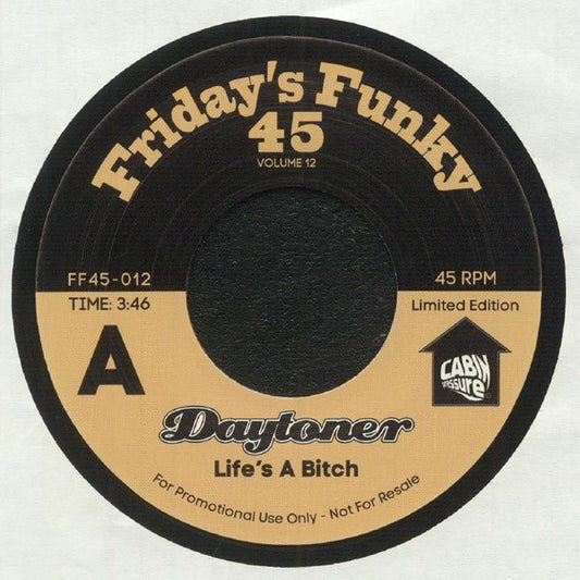 Image of Front Cover of 7" - /EX - DAYTONER, Life's A Bitch / (It Ain't) All Good (Cabin Pressure Recordings; , UK 2021, Plain Sleeve), ,  - 2656060S