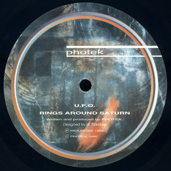 Image of Label Cover of 12" - G+/VG - PHOTEK, U.F.O. / Rings Around Saturn (Photek ; PTK06, UK 1995, Picture Sleeve), ,  - 3226054E