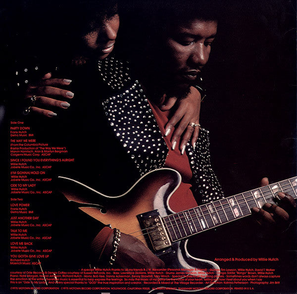 Image of Back Cover of LP - VG/VG - WILLIE HUTCH, Ode To My Lady (Motown ; M6-838S1, US 1975), ,  - 3626166E