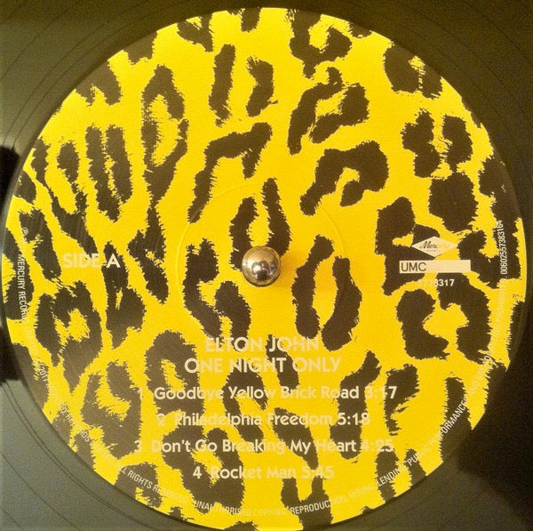 Image of Label Cover of 2xLP - NEW/NEW - ELTON JOHN, One Night Only (Mercury; 5738316, Europe 2017 Reissue, Gatefold, Booklet, Download Code), ,  - 1036112E