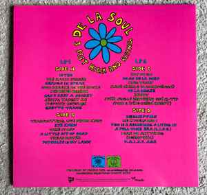Image of Back Cover of 2xLP - NEW/NEW - DE LA SOUL, 3 Feet High And Rising (AOI Records; RMM0461, UK 2023 Reissue, 2 Inners & Insert, 180 Gram Black Vinyl), , 3 Feet High and Rising is the debut studio album by American hip hop trio De La Soul. It was released on March 3, 1989, by Tommy Boy. It marked the first of three full-length collaborations with producer Prince Paul, which would become the critical and commercial peak of both parties. Critically, as well as commercially, the album was a success. It co