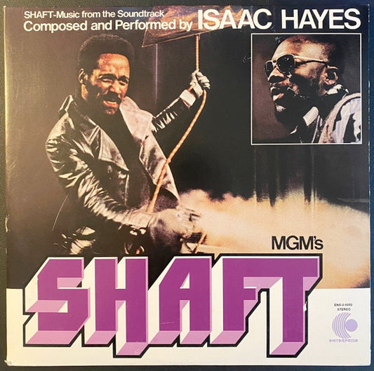 Image of Front Cover of 4614334C: 2xLP - ISAAC HAYES, Shaft (Enterprise; ENS-2-5002, US 2014 Reissue, Gatefold, Purple Vinyl) Discs are warped.  VG+/VG