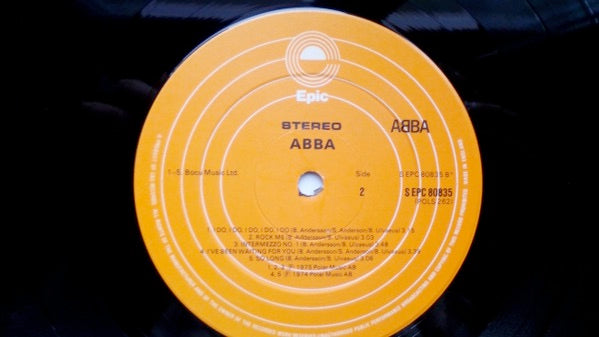 Image of Label Cover of LP - VG/G+ - ABBA, ABBA (Epic; EPC 80835, UK 1975), ,  - 5025148E