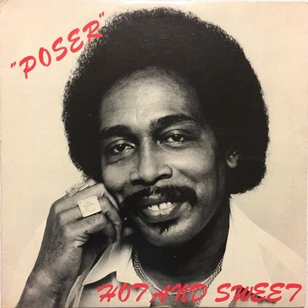 Image of Front Cover of LP - G+/G+ - POSER, Hot And Sweet (Rohit International; none, US 1983), Marks on either side of the record. Some discolouring and edge wear to the sleeve. WOL/WOS,  - 4146034S