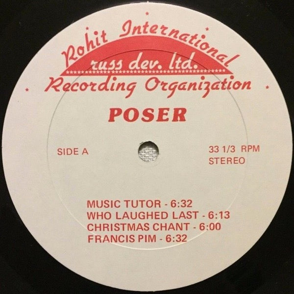 Image of Label Cover of LP - G+/G+ - POSER, Hot And Sweet (Rohit International; none, US 1983), Marks on either side of the record. Some discolouring and edge wear to the sleeve. WOL/WOS,  - 4146034S