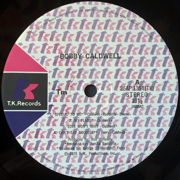 Image of Label Cover of LP - VG+/VG - BOBBY CALDWELL, Evening Scandal (T.K. Records; 25AP 1354, Japan 1978, Pasteback Sleeve, Insert, Missing the OBI), Hint of ringwear. Light hairlines. ,  - 4026140E