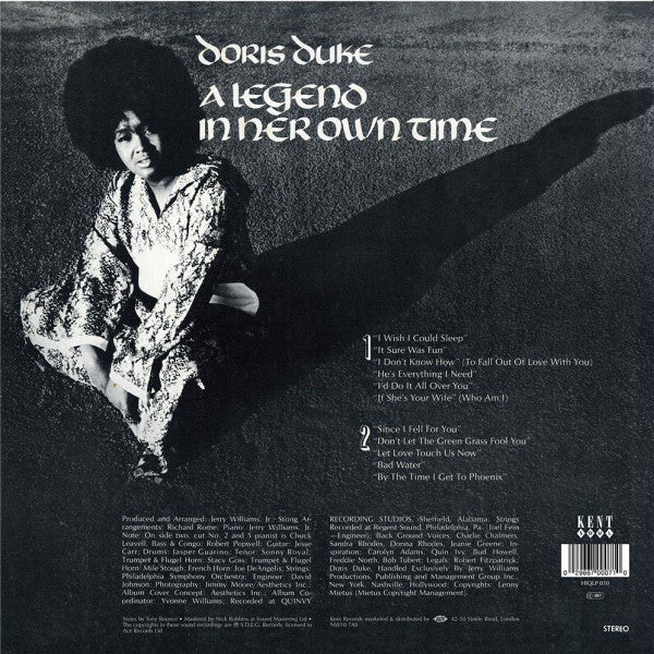 Image of Back Cover of 1053255S: LP - DORISDORIS DUKE, A Legend In Her Own Time (Kent Soul; HIQLP 010, UK 2013)   NEW/NEW