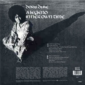 Image of Back Cover of 1033283E: LP - DORIS DUKE, A Legend In Her Own Time (Kent Soul; HIQLP 010, UK 2013 Reissue, Inner, Yellow Marbled Vinyl.)   NEW/NEW