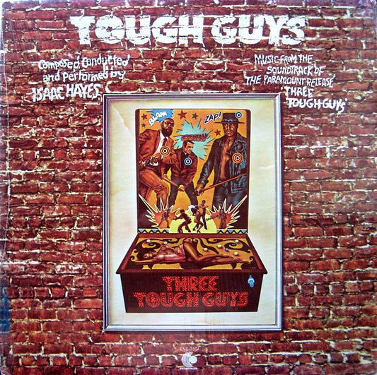 Image of Front Cover of 4924183E: LP - ISAAC HAYES, Tough Guys (Enterprise; ENS-7504, US 1974, Gatefold, Inner, Sonic Pressing) Light marks only.  VG/VG+