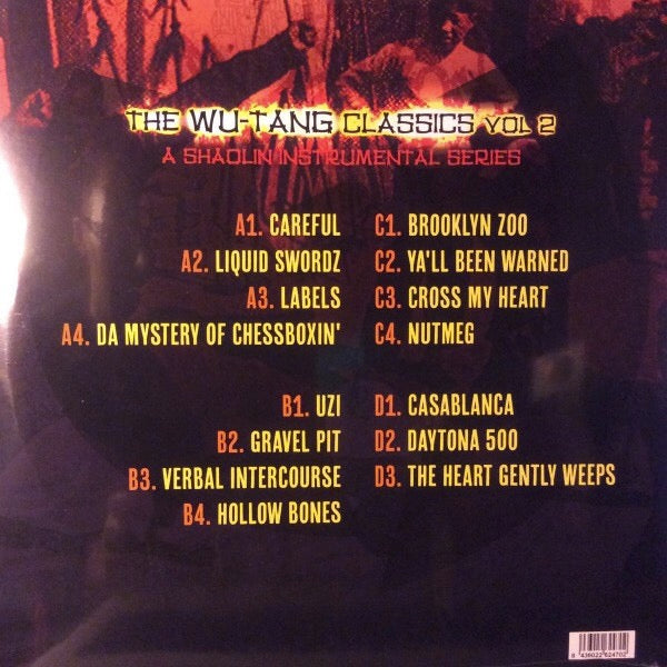 Image of Back Cover of 1133149E: 2xLP - WU-TANG CLAN, The Wu-Tang Classics Vol 2 (A Shaolin Instrumental Series) (Cutting Deep Records; CDR-SI-007,  2014)   NEW/NEW