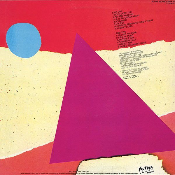 Image of Back Cover of LP - VG/G+ - THE CURE, Boys Don't Cry (Fiction Records; SPELP 26, UK 1986 Reissue, Printed In Holland), Light scratches, scuffs & hairlines, edge wear, light sticker damage,  - 3446007S