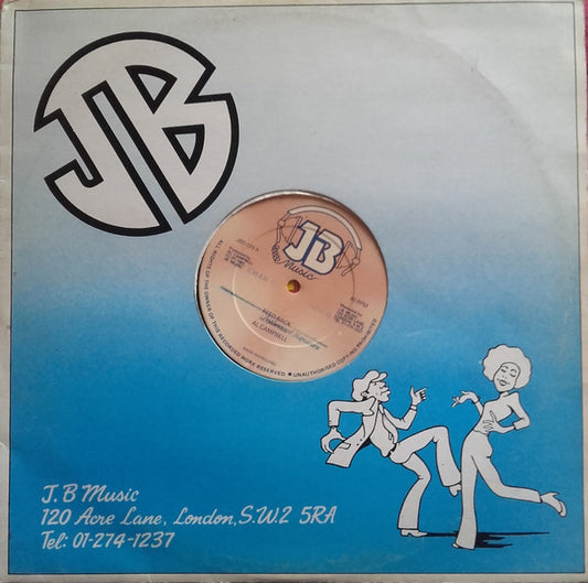 Image of Front Cover of 4624191E: 12" - AL CAMPBELL, Feed Back (JB Music; JBD 029, UK 1981, Company Sleeve) Covered in marks and scuffs, plays well above grade, light crackle. WOL.  G+/G