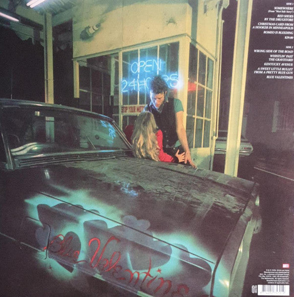 Image of Back Cover of 0116431C: LP - TOM WAITS, Blue Valentine (Anti-; 7570-1, Europe 2018 Reissue, Gatefold, Inner, 180 Gram Vinyl) Strong VG+  VG+/VG+