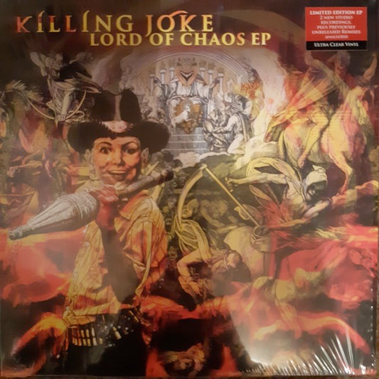 Image of Front Cover of 1934050E: 12" EP - KILLING JOKE, Lord Of Chaos EP (Spinefarm Records; SPINE547010, Europe 2022, Limited Edition, Clear Vinyl)   NEW/NEW