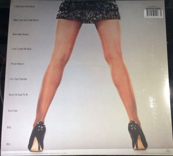 Image of Back Cover of 1414367C: LP - TINA TURNER, Private Dancer (Parlophone; TINAXLP 1, Europe 2015 Reissue, Inner, 180 Gram Vinyl.)   VG+/VG+