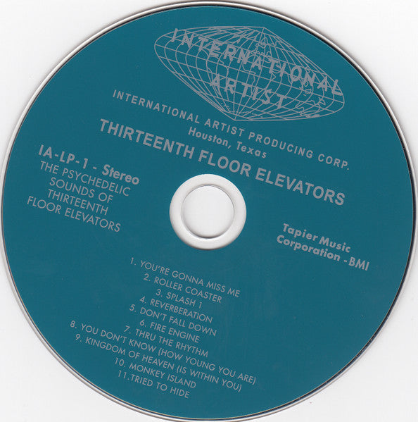 Image of Label Cover of 3655165S: 4xCD - THE THIRTEENTH FLOOR ELEVATORS, The Albums Collection (Charly Records; SNAJ748CD, UK 2011, Box Set, Booklet)   VG+/VG+