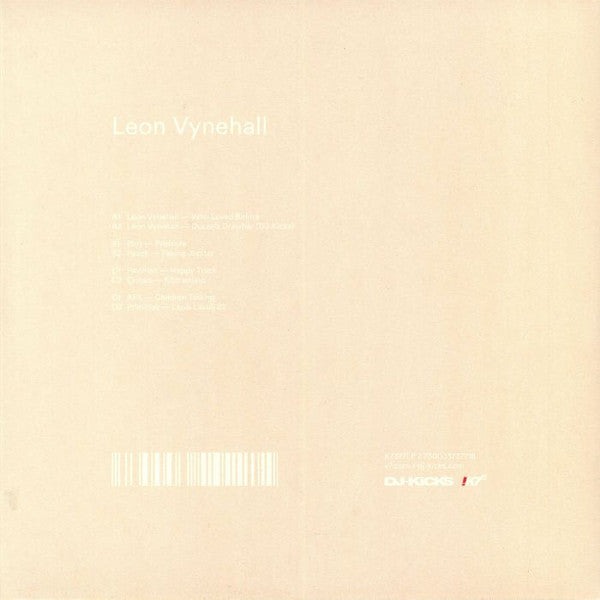 Image of Back Cover of 2x12" - VG+/VG - LEON VYNEHALL, DJ-Kicks (!K7 Records; K7377LP, Germany 2019, Picture Sleeve), Light marks only,  - 3226281E
