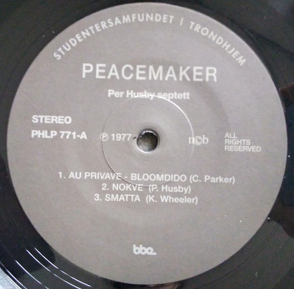 Image of Label Cover of 2xLP - EX/EX - PER HUSBY SEPTETT, Peacemaker (BBE; BBE641ALP, UK 2022 Reissue, Gatefold In Stickered Shrinkwrap), ,  - 3446292S
