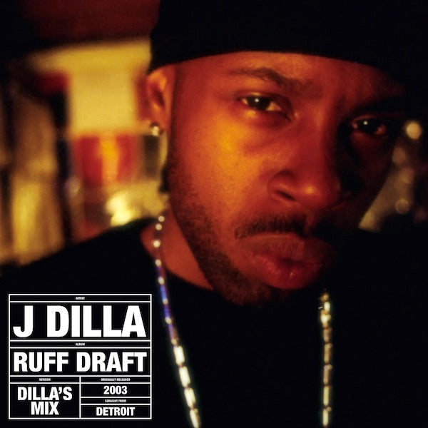 Image of Front Cover of 1034027E: LP - J DILLA, Ruff Draft: Dilla's Mix (Pay Jay; PJ017LP,  2023 Reissue, Limited Edition, Clear W/ Black Splatter Vinyl)   NEW/NEW