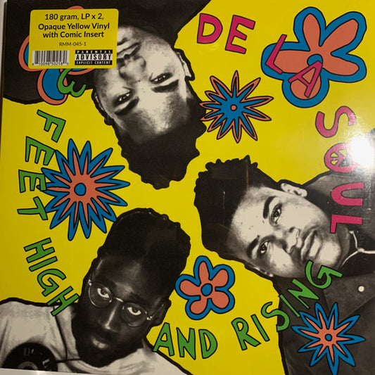 Image of Front Cover of 2xLP - NEW/NEW - DE LA SOUL, 3 Feet High And Rising (AOI Records; RMM-045-1, US 2023 Reissue, 2 Inners & Insert, 180 Gram Yellow Vinyl), ,  - 2456226S