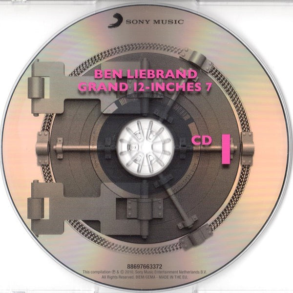 Image of Label Cover of 4xCD - M/M - BEN LIEBRAND, Grand 12-Inches 7 (Sony Music; 88697663372, Netherlands 2010, Double CD Case), SEALED,  - 2516455C