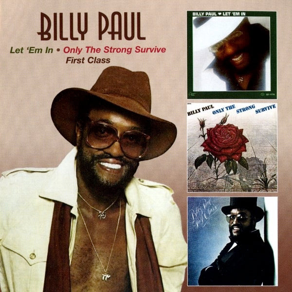 Image of Front Cover of CD - VG+/VG+ - BILLY PAUL, Let 'Em In / Only The Strong Survive / First Class (Edsel Records; MEDCD 801, UK 2004 Reissue, Double CD Case), ,  - 3716008C