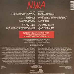 Image of Back Cover of LP - VG+/VG+ - N.W.A, Straight Outta Compton (Ruthless Records; 0600753469958, Europe 2018 Reissue, 180 Gram Vinyl), ,  - 3746385S