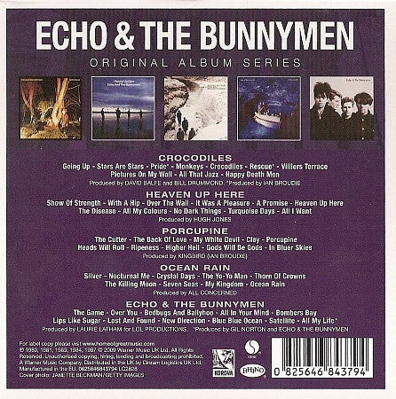 Image of Back Cover of 5xCD - VG/VG+ - ECHO & THE BUNNYMEN, Original Album Series (Rhino Records; 0825646843794, UK 2009, Box Set), ,  - 1516077C