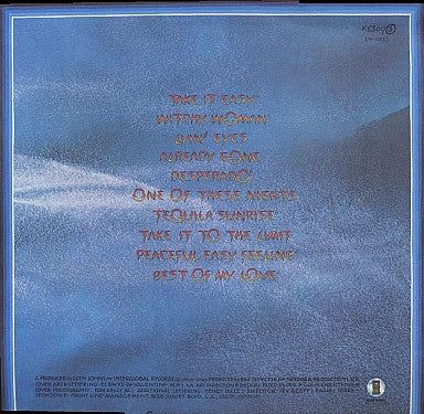 Image of Back Cover of 5144291S: LP - EAGLES, Their Greatest Hits (1971-1975) (Asylum Records ; K 53017, UK 1978, Limited Edition Green Vinyl) Light edge wear.   VG/VG+