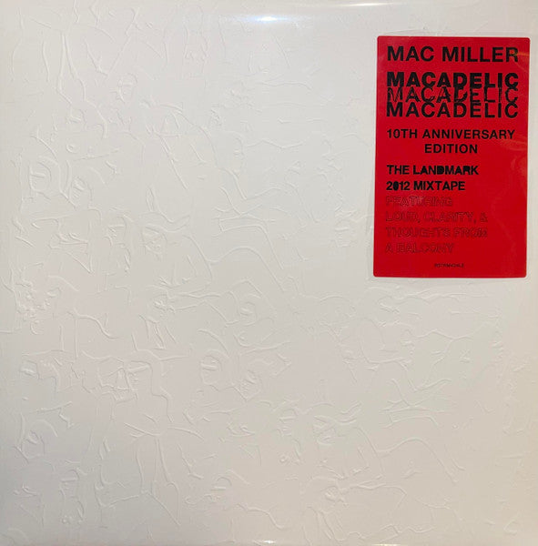 Image of Front Cover of 4844507S: 2xLP - MAC MILLER, Macadelic (Rostrum Records; RSTRM424LE, USA, Canada & Europe 2022 Reissue, Poster, Sticker, Silver Vinyl) Seal opened instore, still partially in stickered shrinkwrap.  VG+/EX