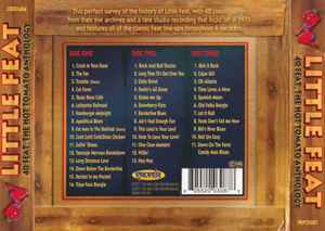 Image of Back Cover of 1333149E: 3xCD - LITTLE FEAT, 40 Feat. The Hot Tomato Anthology 1971-2011 (Proper Records; 0552003087, UK 2011, Triple Digipak)   VG+/VG+