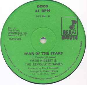 Image of Back Cover of 5024259E: 12" - GREGORY ISAACS / OSSIE HIBBERT & THE REVOLUTIONARIES, Mr. Know It All / War Of The Stars (D.E.B. Music; DEB 004, UK 1978, Plain Sleeve) Lots of marks.  /G