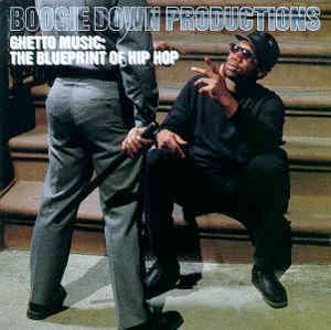 Image of Front Cover of LP - EX/VG - BOOGIE DOWN PRODUCTIONS, Ghetto Music: The Blueprint Of Hip Hop (Jive ; HIP 80, UK & Europe 1989, Picture Sleeve, Inner), Mark across first 3 track of side B but doesn't affect play.,  - 1326205E