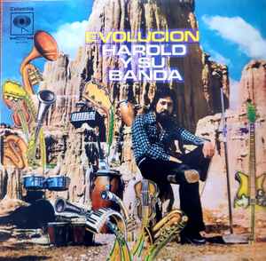 Image of Front Cover of 1433048E: LP - HAROLD Y SU BANDA, Evolucion (Columbia; MOVLP3060, Europe 2022, Textured Sleeve, Green Vinyl)   NEW/NEW