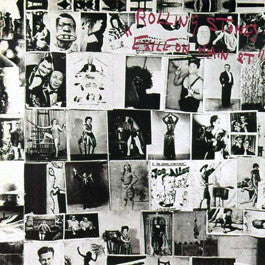 Image of Front Cover of 4224150E: 2xLP - THE ROLLING STONES, Exile On Main St (Rolling Stones Records; COC 69100, UK 1972, Gatefold, Inside Loading Sleeve With Black TM Next To Stones Logo On Rear., 2 Inners, 12 Postcards Intact., Stamped & Hand Written Matrix Numbers With Artisan Logo.)   VG/VG