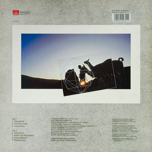 Image of Back Cover of 3614237C: LP - THOMAS DOLBY, The Flat Earth (Parlophone Odeon Series; PCS 2400341, UK 1984, Inner)   VG/VG