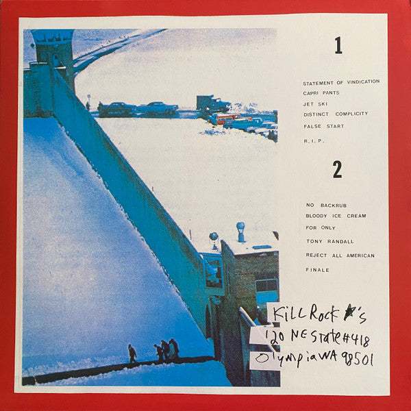 Image of Back Cover of LP - VG+/VG+ - BIKINI KILL, Reject All American (Kill Rock Stars; KRS-260, US 2004 Reissue, Inner), ,  - 4326201E