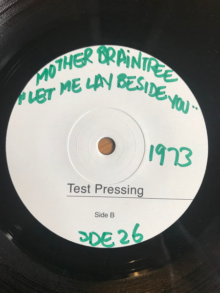 Image of Label Cover of 1523222E: 7" - MOTHER BRAINTREE, Sailing / Let me stay beside you (Super Disco Edits; SDE26, UK 2017, Test Pressing, Plain Sleeve, Previously unreleased/unissued tracks. (1974)) Writing On Label  /VG+