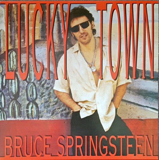 Image of Front Cover of 1814556C: LP - BRUCE SPRINGSTEEN, Lucky Town (Columbia; C530001, Europe 2018 Reissue, Inner)   EX/VG+