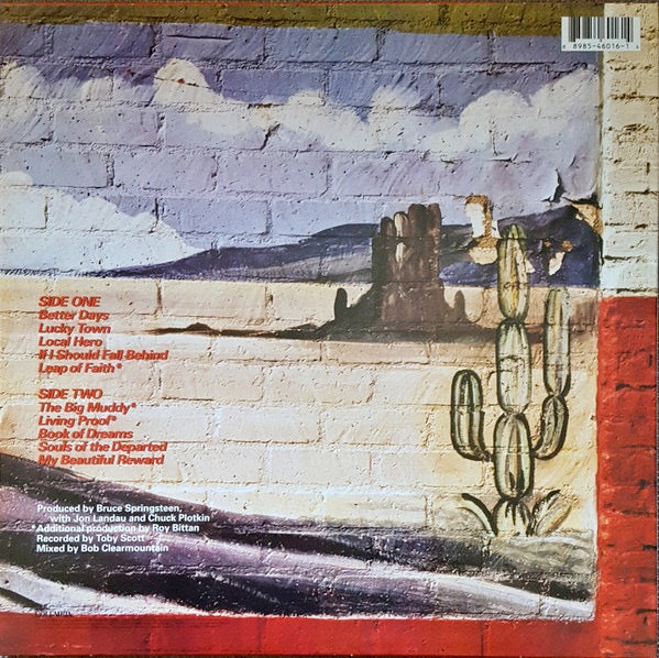 Image of Back Cover of LP - VG+/VG+ - BRUCE SPRINGSTEEN, Lucky Town (Columbia; C530001, Europe 2018 Reissue, Inner), ,  - 3646408S