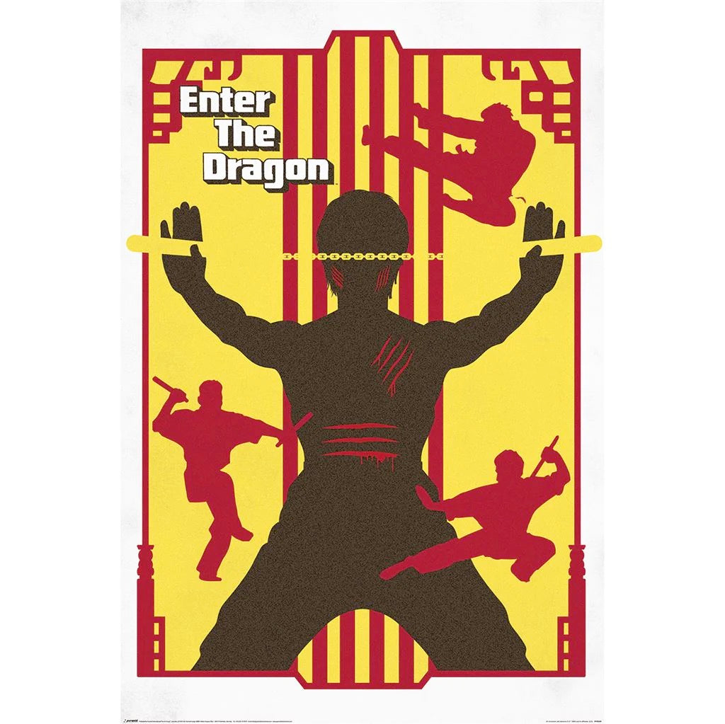 Image of Front Cover of 1613074C: Accessories - ENTER THE DRAGON, Enter The Dragon Poster (61 x 91.5cm; , UK 2022)   NEW/NEW