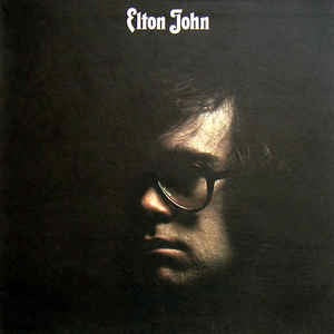 Image of Front Cover of LP - VG/G+ - ELTON JOHN, Elton John (DJM Black Yellow and Silver; DJLPS 406, UK 1970, Textured Gatefold, Vinyl Translucent When Held Up to Strong Light, Made in England on Labels), Light speckled marks,  - 3816280C