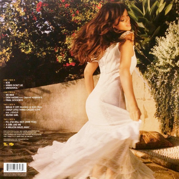Image of Back Cover of 2xLP - VG/VG+ - RIHANNA, A Girl Like Me (Def Jam Recordings; B0006165-01 LP01, US 2006, Insert, Stereo), Writing On Labels, Edge And Ring Wear,  - 1346066S