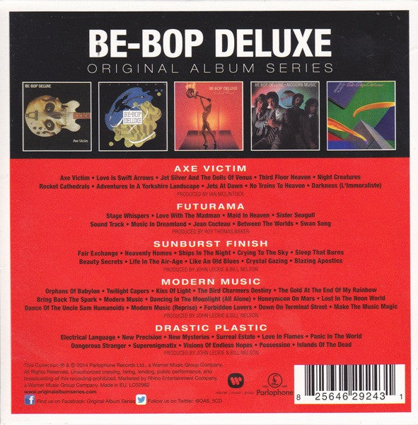 Image of Back Cover of 5xCD - VG/VG+ - BE-BOP DELUXE, Original Album Series (Parlophone; 2564629243, Europe 2014, Slipcase), ,  - 3216285C
