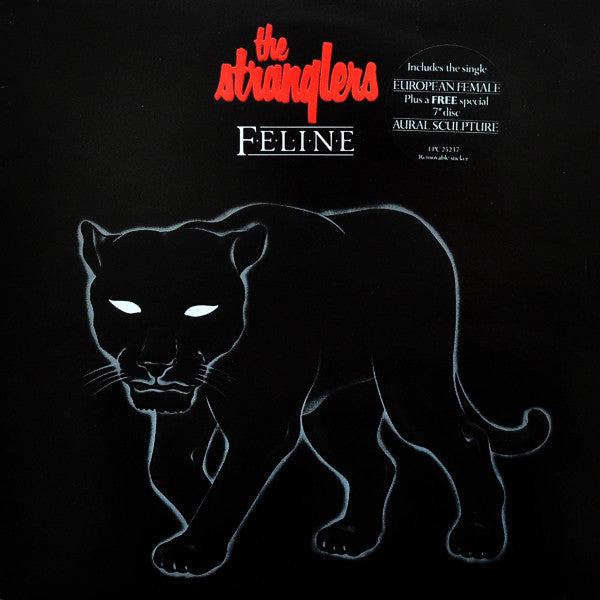 Image of Front Cover of 5024226E: LP - THE STRANGLERS, Feline (Epic; EPC 25237, UK 1983, Embossed Sleeve, Limited Edition With 7'' Single) Strong VG  VG/VG