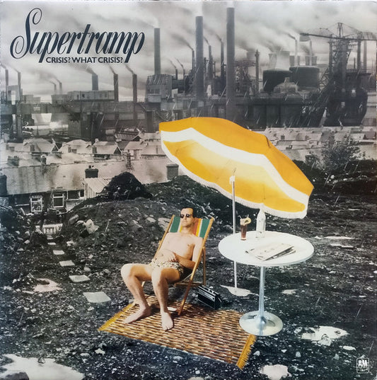 Image of Front Cover of LP - VG+/VG - SUPERTRAMP, Crisis? What Crisis? (A&M Records; AMLH 68347, UK 1980, Plain Yellow Inner), Strong VG,  - 3726276E