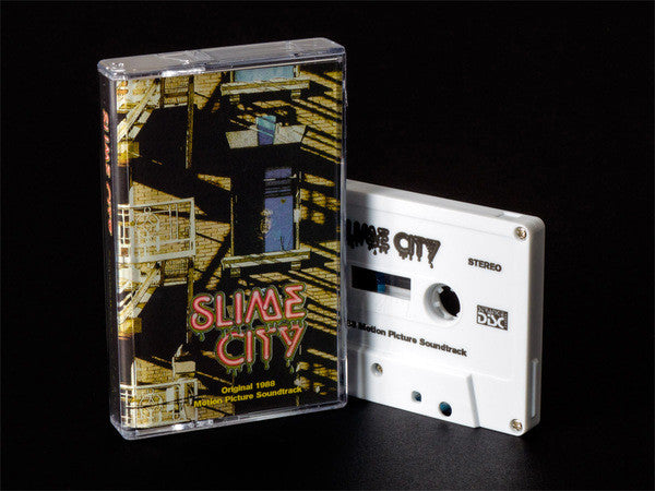 Image of Label Cover of 1653458S: Cassette - ROBERT TOMARO, Slime City (Original 1988 Motion Picture Soundtrack) (One Way Static Records ; StrangeStatic02, US 2015) Strong VG+  VG+/VG+