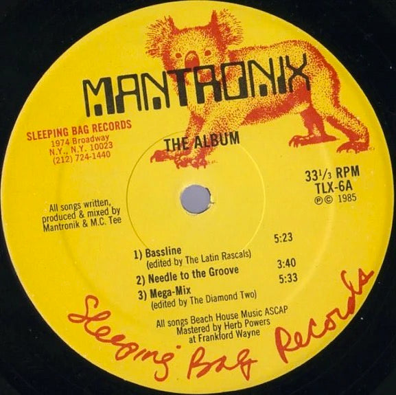 Image of Label Cover of LP - VG/VG - MANTRONIX, The Album (Sleeping Bag Records; TLX-6, US 1985, Picture Sleeve), ,  - 1726410E