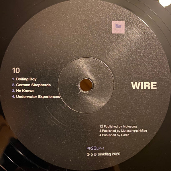 Image of Label Cover of 2415302C: LP - WIRE, 10:20 (Pinkflag; PF26LP, UK 2020, Inner)   EX/VG