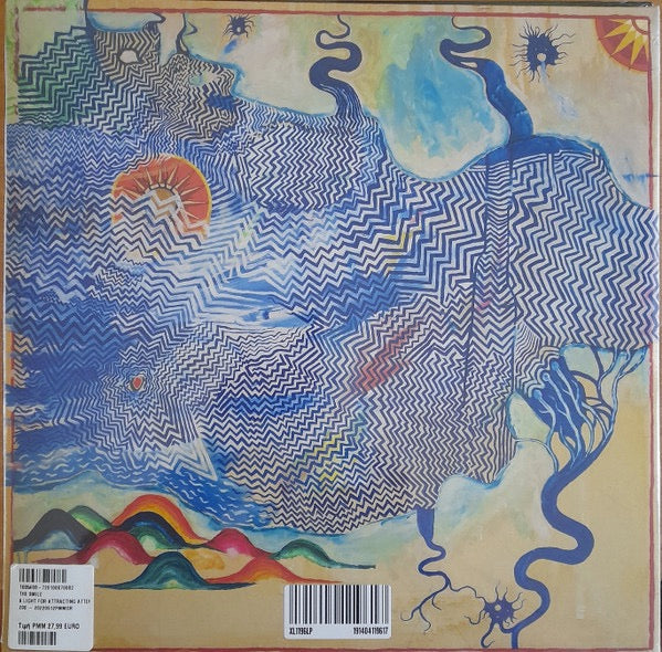 Image of Back Cover of 2xLP - EX/EX - THE SMILE, A Light For Attracting Attention (XL Recordings; XL1196LP, Europe 2022, Gatefold, 2 Inners, Black Vinyl), Opened Instore, Still In Stickered Shrinkwrap,  - 3446345S